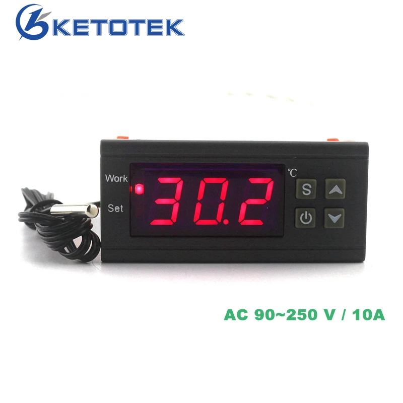 Digitaler Temperaturregler Heizen/ Kühlen Temperatur Regler Thermostat 