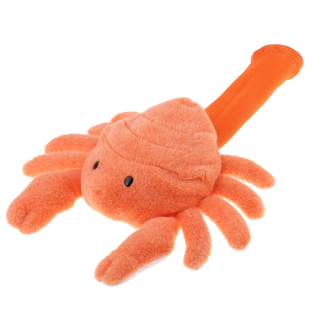 

Cute Crab Golf Driver Woods Headcover Plush No.1 Head Covers Animal Golf Hybird Head Protector Sports Mallet Putter Headcover
