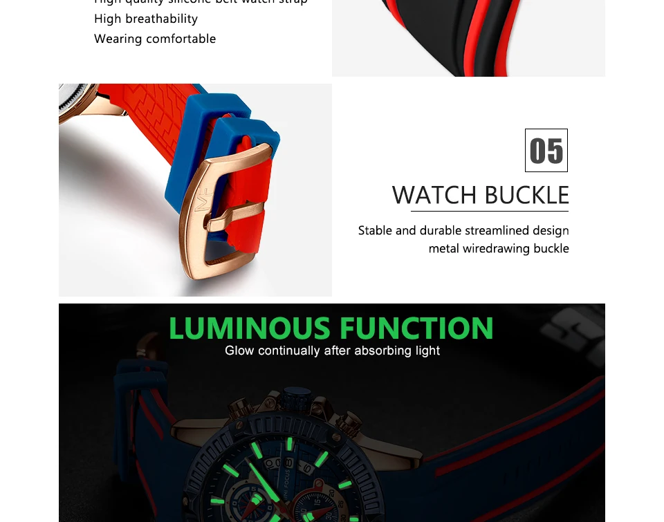 Мини фокус мужские часы Топ бренд Роскошные многофункциональные часы водонепроницаемые кварцевые часы светящийся силиконовый ремешок Relogio Masculino