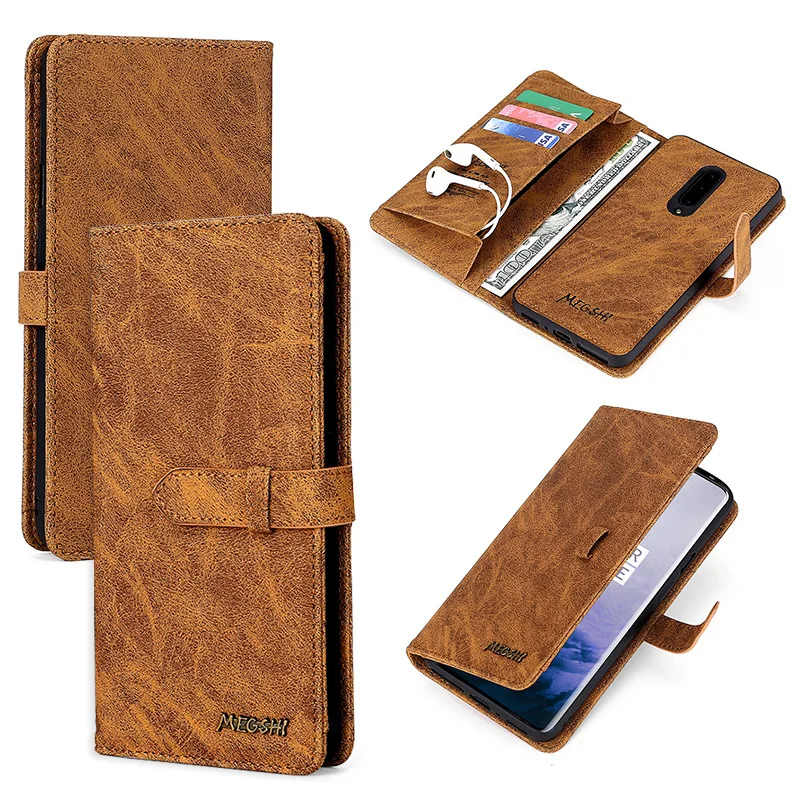 Flip Case With Card Pocket Leather Phone Bags Wallet Cover with Detachable Magnetic Back Buckle For Samsung S7edge Cases |
