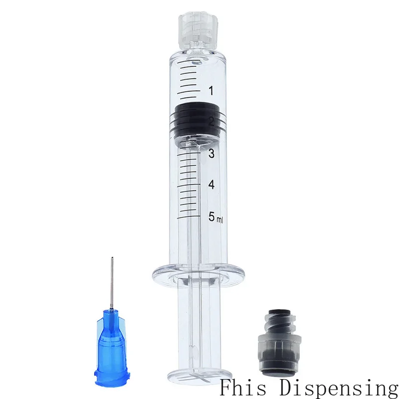 

5ml Luer Lock Syringe (Gray Piston) with 22G Needle Reusable Pack of 2
