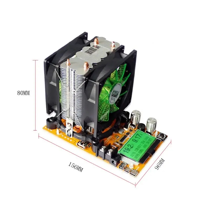  OOTDTY 180W Electronic Load Tester USB Adjustable Testing Module Power Meter Hot 63HF