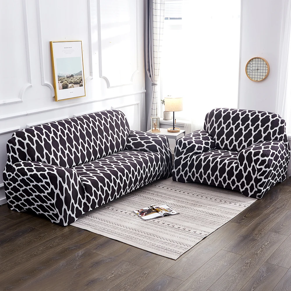 

Stretch Slipcovers Sectional Elastic Stretch Sofa Cover for Living Room Couch Cover L shape Armchair Cover Single/Two/Three seat