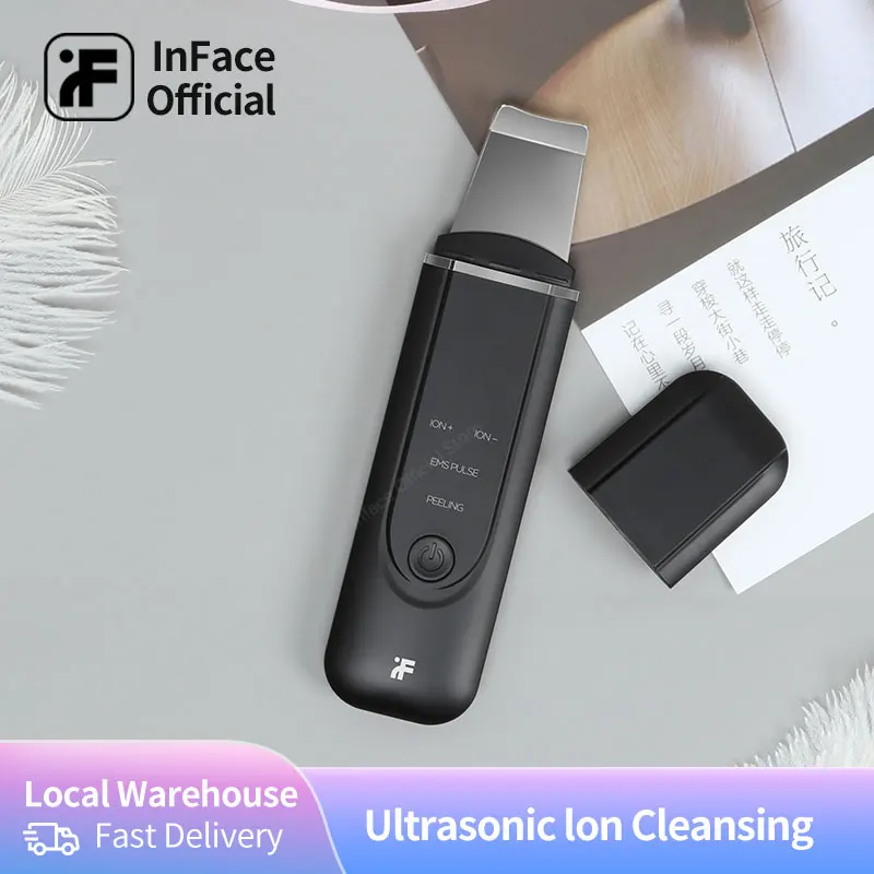 Inface Peeling Shovel Skin-Scrubber Pore-Cleaner Blackhead-Removal Ultrasonic Tools-Care