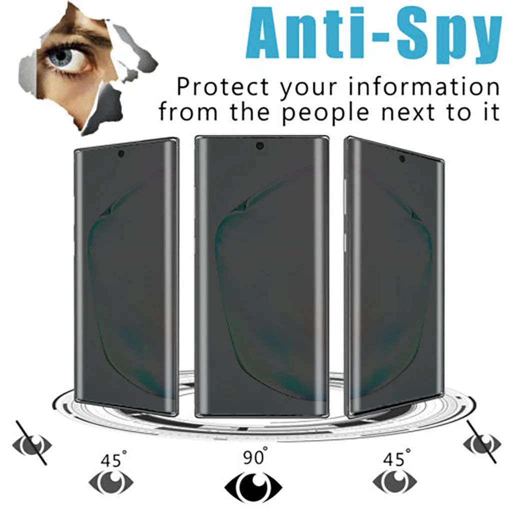 Защитная пленка из закаленного стекла для samsung Note 10 6,8 4 xprivitity Anti-See 3D 9H