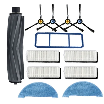

Kit Vacuum Cleaner Parts Side Brush Roller Brush Mop Cloth For Ilife A7 A9S