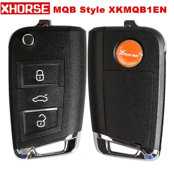 

Xhorse for V-W MQB Style Flip Transponder Key 3 Buttons XKMQB1EN 10pcs/lot