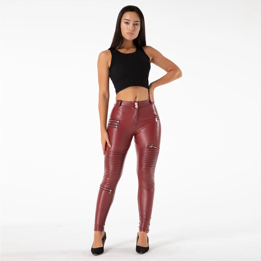 Shascullfites Melody Fitting Leather Motorcycle Leggings Pants
