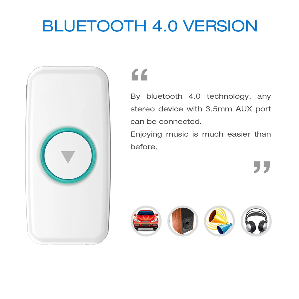 3,5 мм разъем аудио передатчик громкой связи беспроводной Bluetooth Автомобильный приемник Адаптер телефонный звонок AUX музыкальный приемник для домашнего ТВ MP3