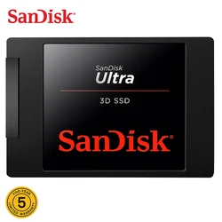 Sandisk – disque dur interne Nvme Ultra 3D SSD, avec capacité de 250 go, 1 to, 500 go, 2 to, SATA III, pour ordinateur portable 
