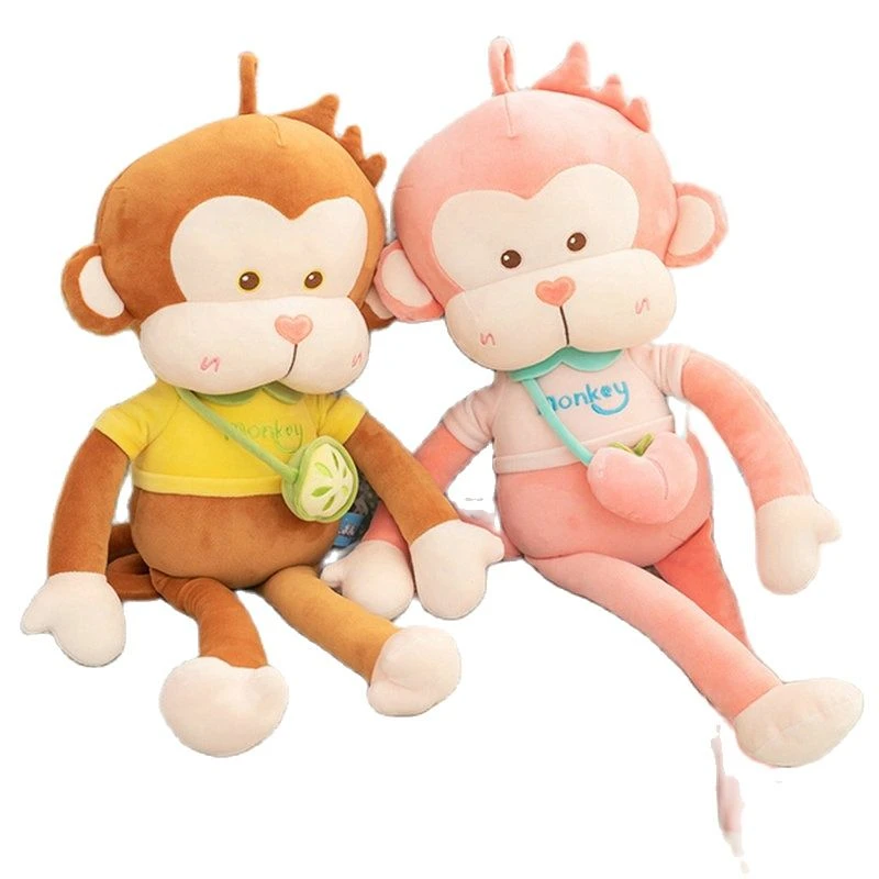 1pc 50センチメートル猿ぬいぐるみぬいぐるみピンク猿ぬいぐるみキウイ桃フルーツクロスボディバッグ装飾人形のおもちゃ子供の誕生日プレゼント Null Aliexpress