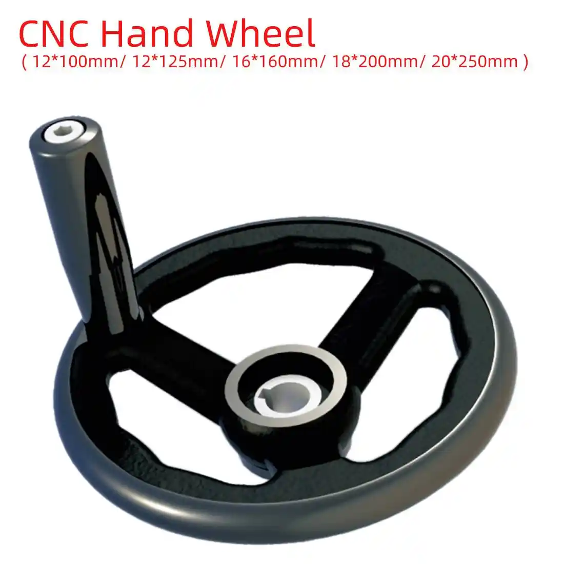 1 PCS CNC 3D Printer hand wheel Thread iron hand wheel Cast iron chrome