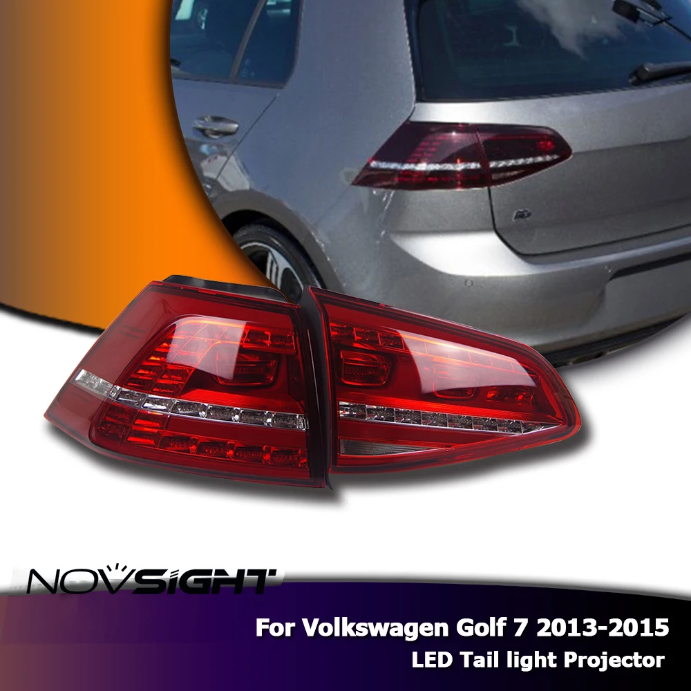 NOVSIGHT для Volkswagen Golf 7 2013- 2 шт фары лампа светодиодный DRL Поворотная сигнальная лампа 6000K 35W 3400LM фары сборные лампы