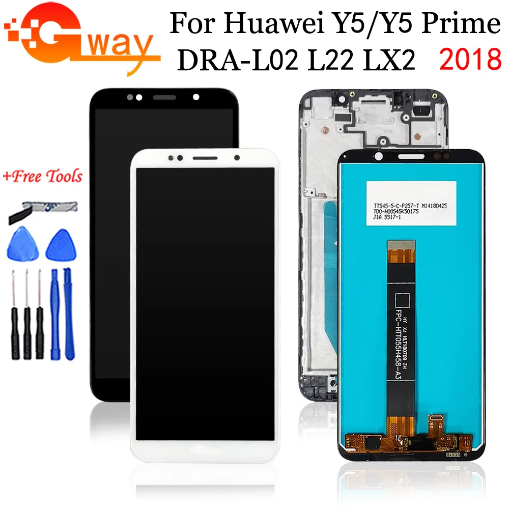 Новый 5 45 &quotдля Huawei Y5 2018 / prime ЖК-дисплей + сенсорный экран дигитайзер сборка для Pro