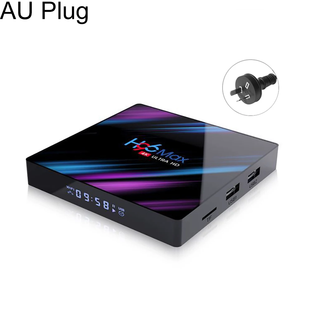 H96 Max HD 4K двухдиапазонный 2,4G/5G WIFI светодиодный дисплей ТВ коробка для системы Android 9,0