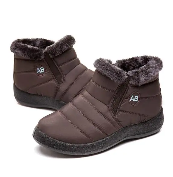 New Women Winter Snow Shoes Snow Boots Warm Plush Antiskid Bottom Thermal Waterproof women Ski Boots Size 35-43 C418