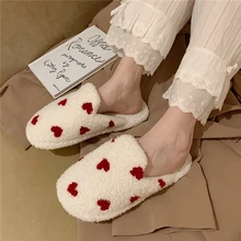 

New Winter Home Furry Cotton Slippers Cute and Comfortable Indoor Non-slip Deodorant Soft Bottom Confinement Shoes Warm Shoes IN