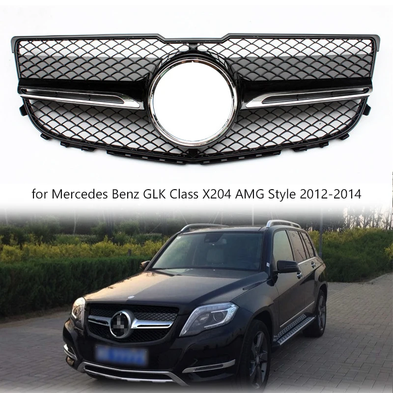 ABS передняя носочная решетка для автомобиля гоночный гриль Mercedes Benz GLK Class X204 AMG Style