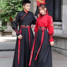 Традиционный Hanfu для женщин и мужчин Вышивка танцевальные костюмы фестивальный рейв наряд певцов представление одежда народная фея платье DC3177