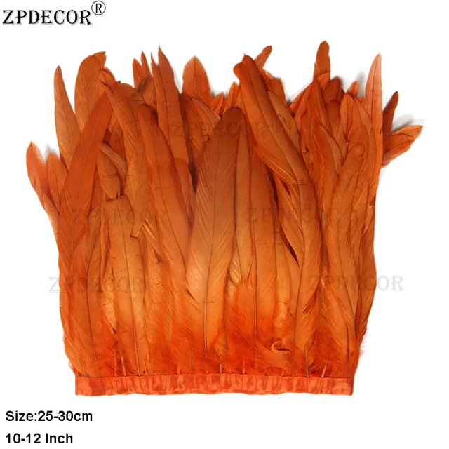 2530CM Chicken Feathers Trim 2 Yard Per Lot Use Made of Rooster Tail