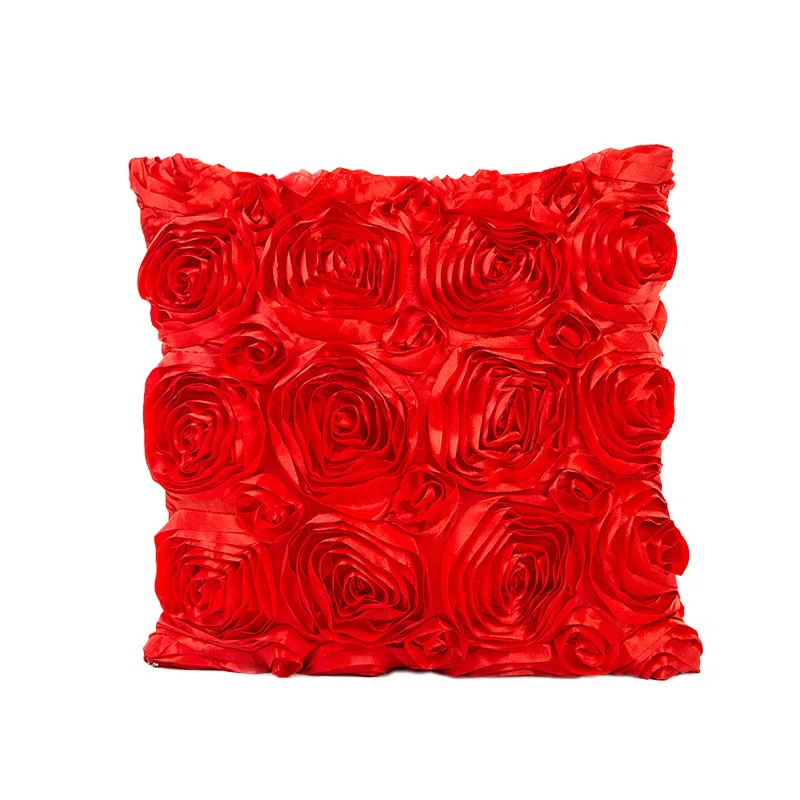 cushion cover2 Супер большие цветочные украшения, красные зеленые чехлы для подушек 40x40 см, без внутреннего дивана, декоративная подушка, наволочки для подушек, домашний dec X118 - Цвет: cushion cover2