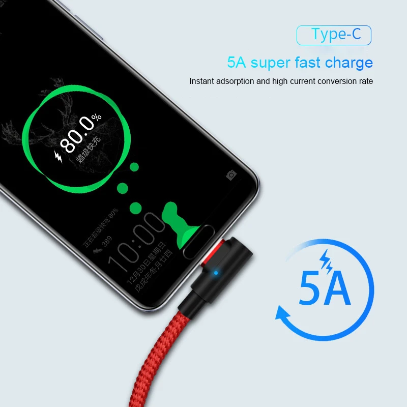 Магнитный кабель Micro USB C для быстрой зарядки Huawei P20 Lite Xiaomi зарядное устройство