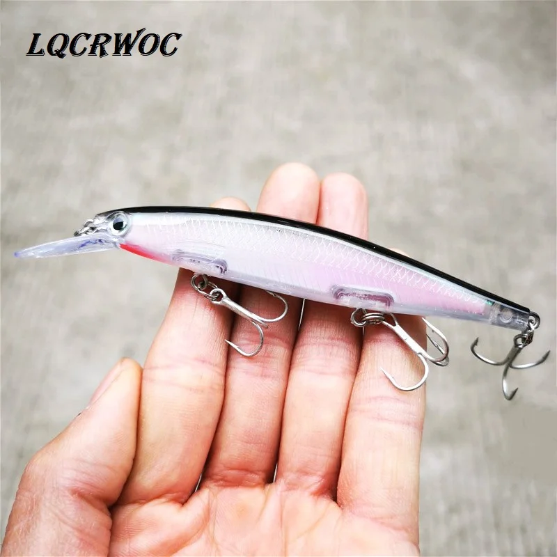 

NEW HOT Minnow fishing lure 12.5cm 13g lifelike fish swing hard bait high quality noise japan fishing tackle deep diving lures