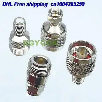 

DHL 80pcs 4pcs/set Adapter N to female TV female F male M Kit connector for Communication adapter connector 22cs