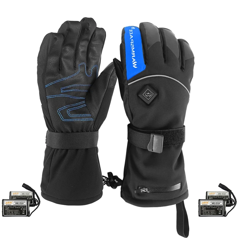 

Warmspace Heated Gloves Electric Rechargeable Battery 3M Warm Gloves Winter Waterproof Sports Hiking Bicycle Motorcycles Ski Glo