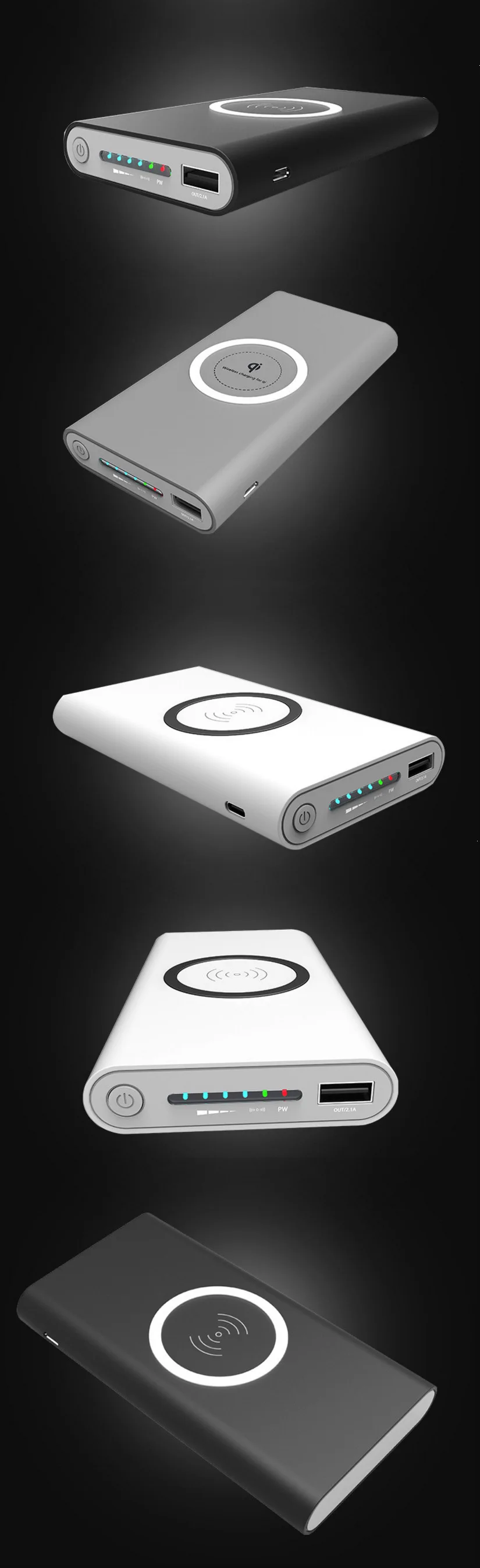 Bakeey power Bank чехол 8000mAHSmart световой индикатор беспроводной светильник Быстрая зарядка для iPhone 11 PRO XR huawei mate 30 Pro Xiaomi Mi9