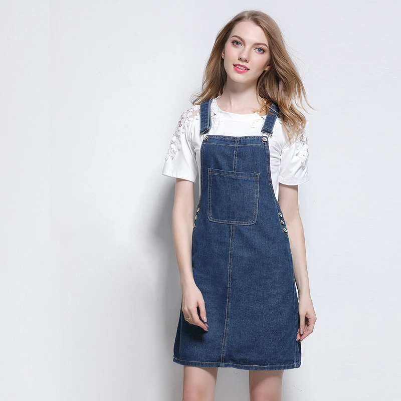 short jean dress