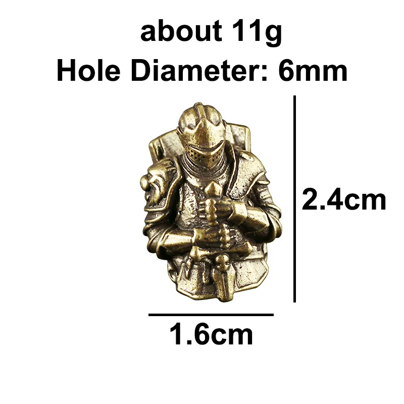 brass warrior knife beads pendants (12)