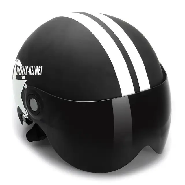 Motorcycle Helmet Half 3/4 with 