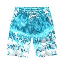 Синие быстросохнущие мужские цветные шорты плавательные пляжные шорты короткие штаны цветочные шорты для серфинга серфинг плавание шорты, короткие брюки