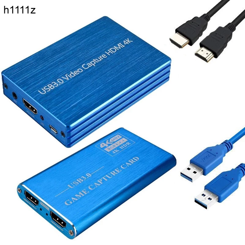 

HD 1080P 60fps HDMI аудио видео записывающая карта HDMI к USB 3,0 игровая потоковая трансляция в прямом эфире записывающая пластина микрофон вход 4K Loop Out