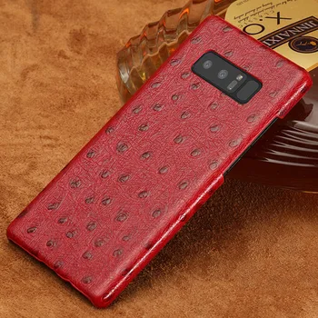 

Ostrich Genuine Leather Anti-fall phone case for Samsung Galaxy S10 S10E s7 S8 S8plus S9 S9 plus Note 10 8 9 a50 a70 a30 a10 a7
