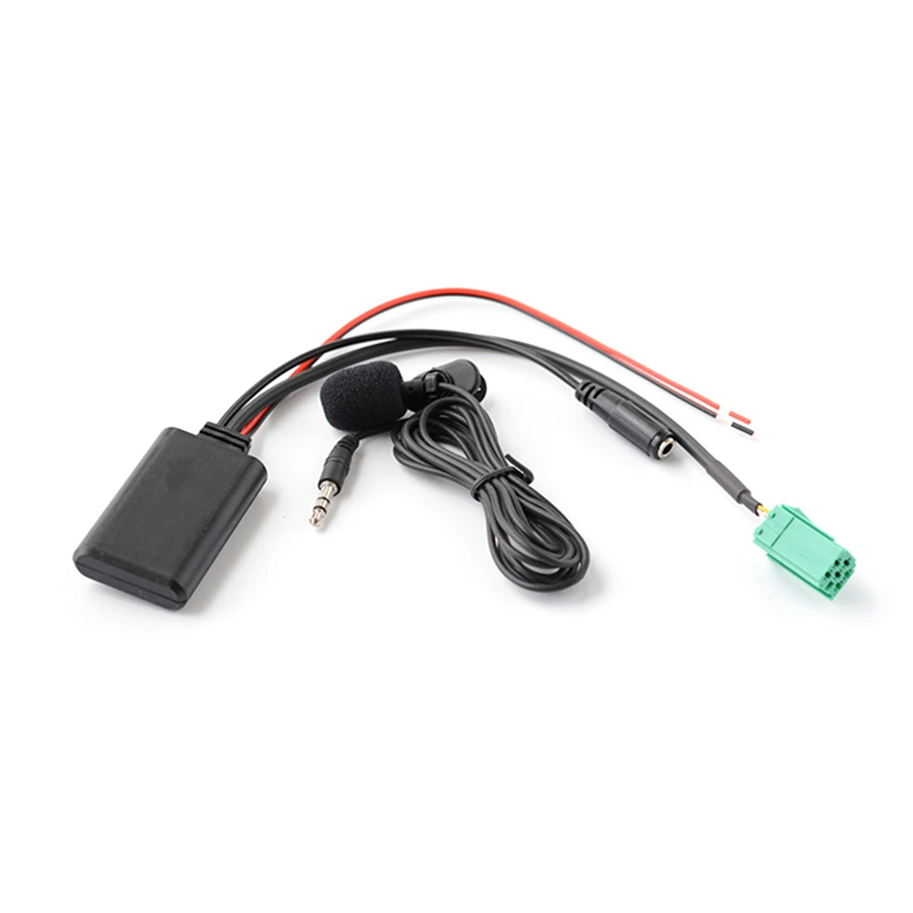 Автомобильный AUX аудио Bluetooth адаптер с микрофоном Handsfree телефонный звонок AUX-IN ISO 6Pin Замена для Renault Radio Updatelist