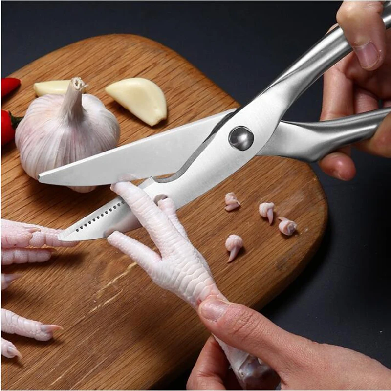Ножницы из нержавеющей стали, инструмент для дома, кухонные ножницы для курицы, птицы, рыбы, мяса, овощей