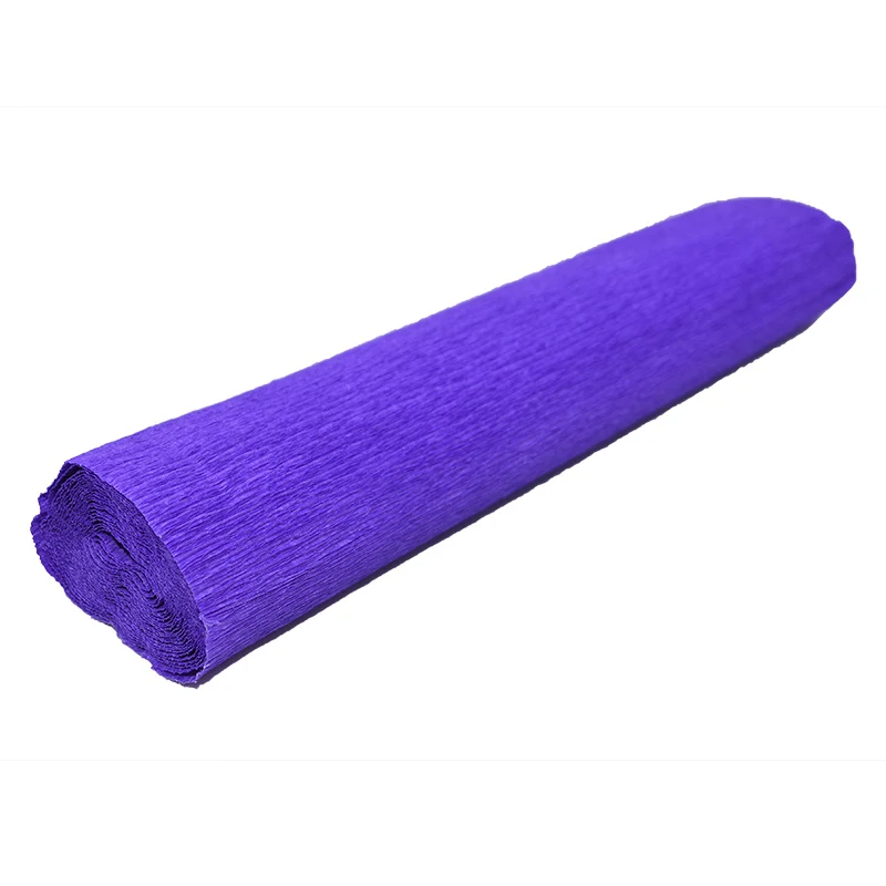 250*50 см декоративное оригами сморщенное Креповое бумажное ремесло, ручная работа цветок сделать упаковку сложить Скрапбукинг Вечерние Декорации - Цвет: dark purple