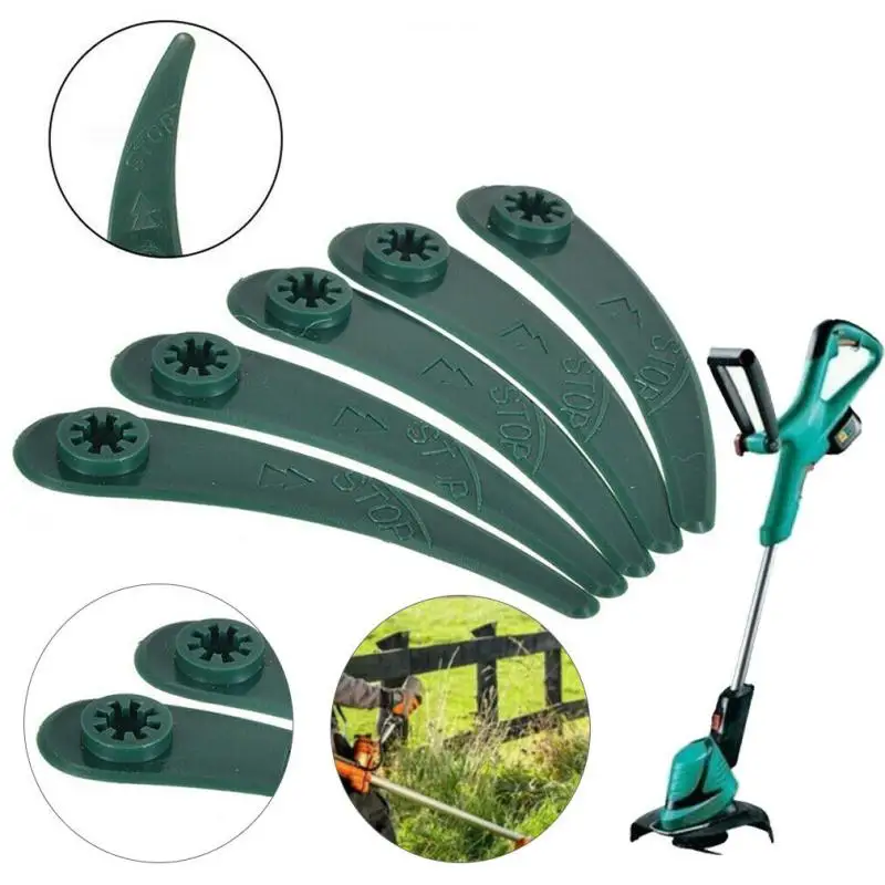 

25Pcs Lawn Mower Plastic Blade Grass trimmer blade Plastic Replacement Grass Strimmer Blades For Bosch ART 23-18 Li/26-18Li