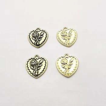 

New arrival! 21x19mm 100pcs Zinc Alloy Heart shape charm for Earring DIY Making parts, Jewelry Accessories Findings & Component