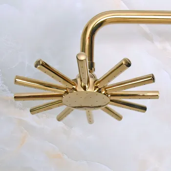 

Bathroom Shower Accessories / Gold Color Brass Rainfall Rain Shower Head