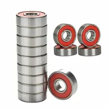 1 шт. подшипники из нержавеющей стали красного и серебристого цвета ABEC 9, высокоэффективные роликовые скейты, скутеры, скейтборды, колесные подшипники