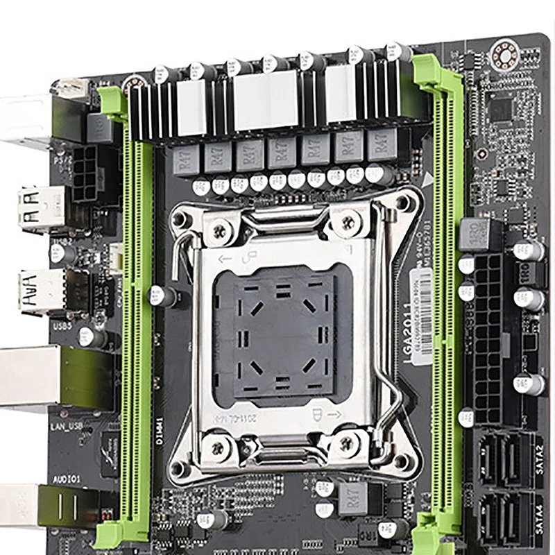 X79 материнская плата Lga2011 2-Каналы Ddr3 память Ecc M.2 Usb2.0 Sata2.0 Pci-E игровая доска для Ксеон E5 процессор