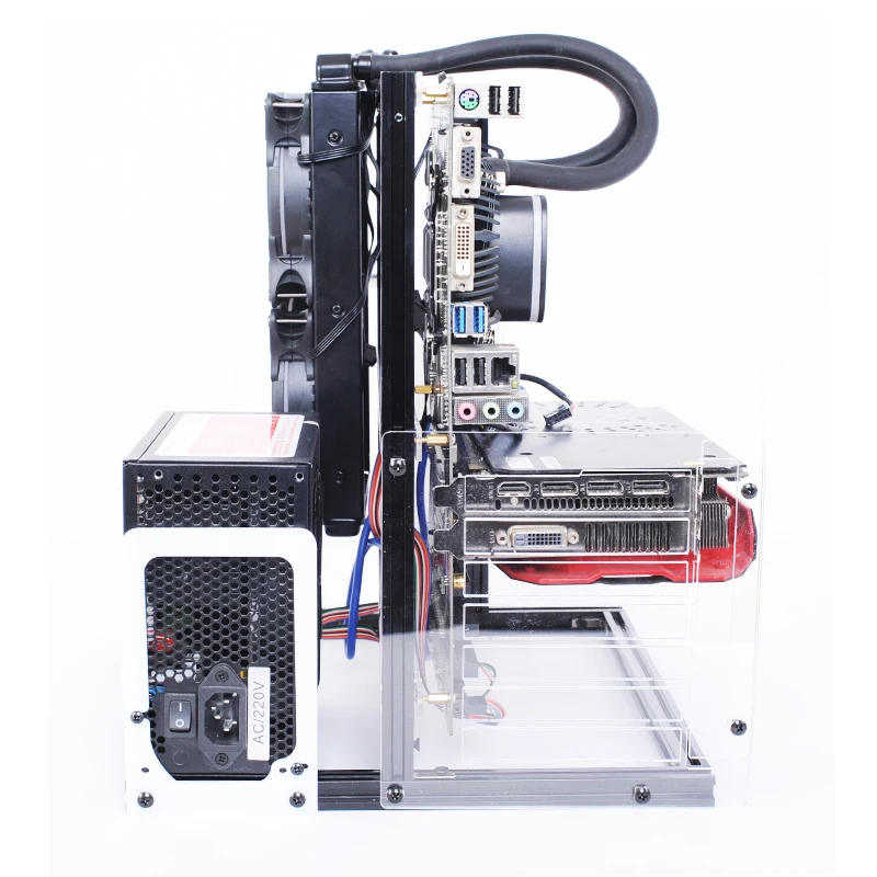 Computer Open Frame Water-cooling Aluminum Test Bench for ITX MATX ATX Air Case HTPC PC Games GPU DIY Kits