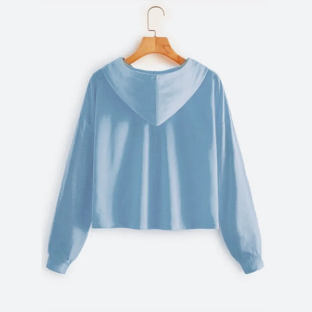 Jaycosin 2019 Fashion Autumn Women Loose Cactus Print Sweatshirt Stylish Long Sleeve Comfortable Casual Pullover Blouse 104#10