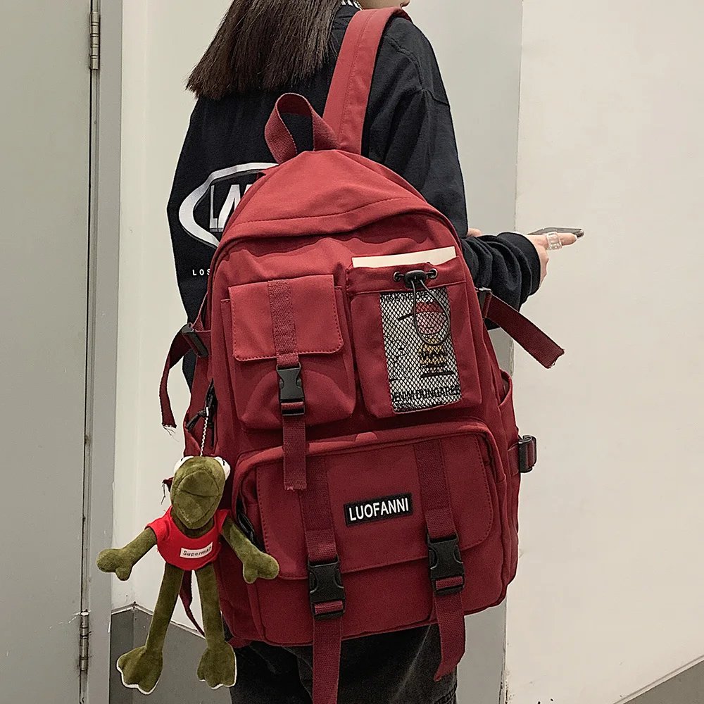Student Boys Girls School College Backpack Fashion Retro Rucksack Travel Bag 