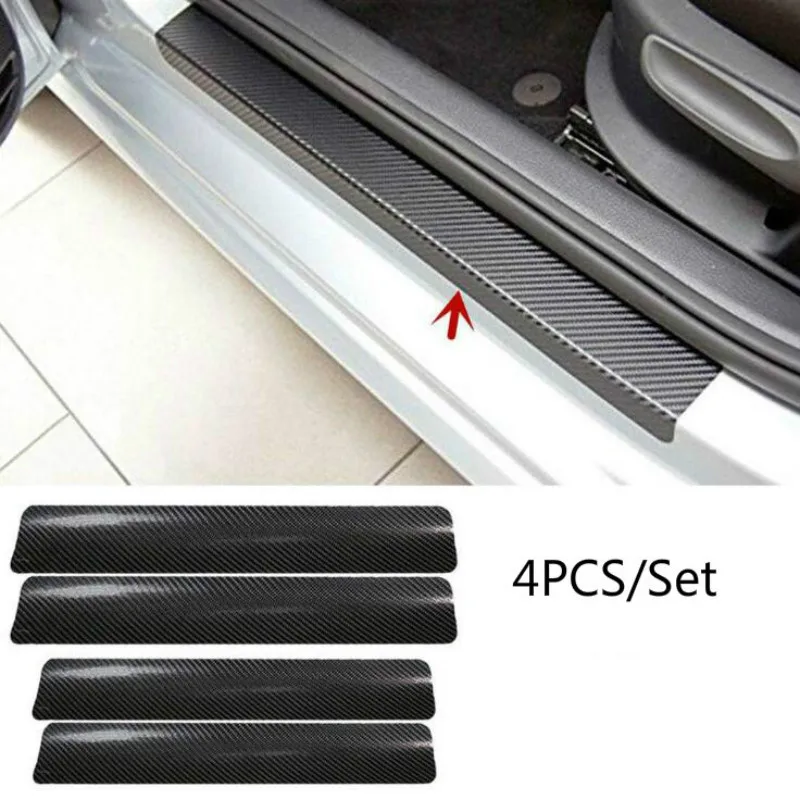 Car door sticker Универсальные полоски для двери багажника автомобиля Защита порога Накладка протектор заднего бампера Резиновые молдинги накладка декоративная накладка полоса для стайлинга автомобиля - Цвет: Car door sticker