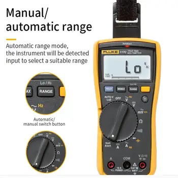

Fluke 117C HAVC VoltAlert Backlight Digital Multimeter 117 True RMS