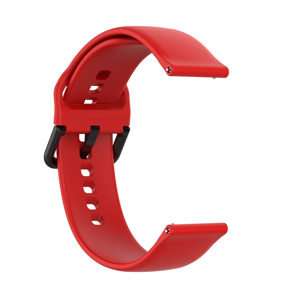 Silicone Wrist Strap For Huami Amazfit GTS Smart Watch Strap Replacement Watch Band Soft Sport Women Men Bracelet New 19Oct - Цвет: Red